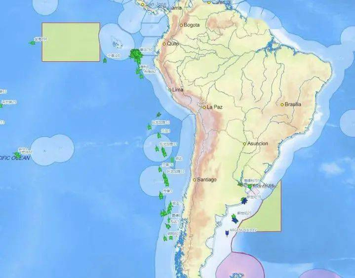 公海休渔范围示意图。图片来源：农业农村部网站