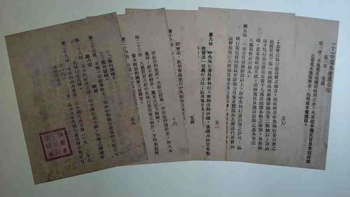 中国共产党第二次全国人民代表大会上通过的《中国共产党章程》