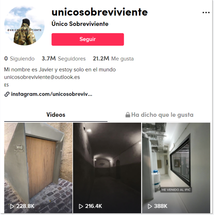 ▲用户页面。截图自TikTok