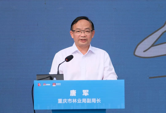 市林业局副局长唐军回答问题 李昊东 摄