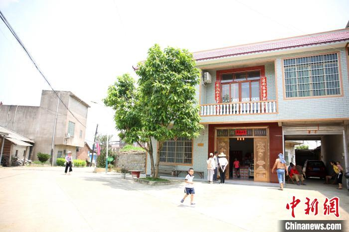 柳州市柳江区穿山镇高平村平地屯干净整洁。　朱柳融 摄