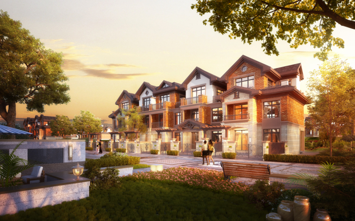 浩创·悦山湖建筑规划效果图