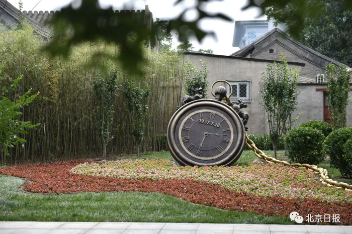 佟麟阁纪念雕塑 新华社记者 李鑫 摄