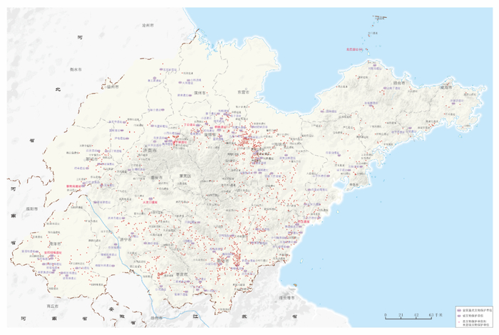 龙山文化遗存分布图