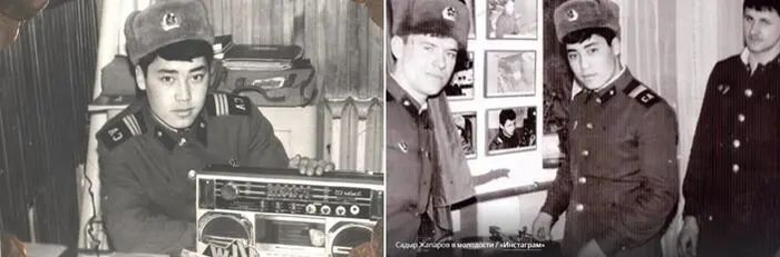 （上图为萨德尔在军队服役时的照片，自吉国媒体网页上下载）