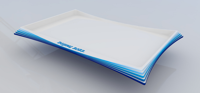 北京冬奥会颁奖托盘。北京冬奥组委供图 