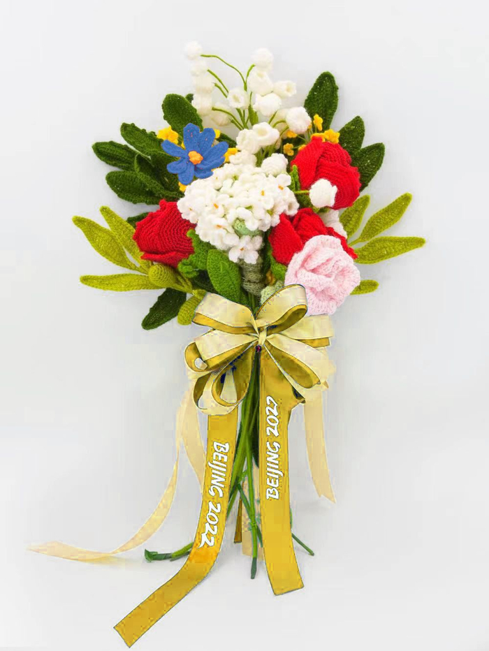 北京冬奥会颁奖花束。北京冬奥组委供图
