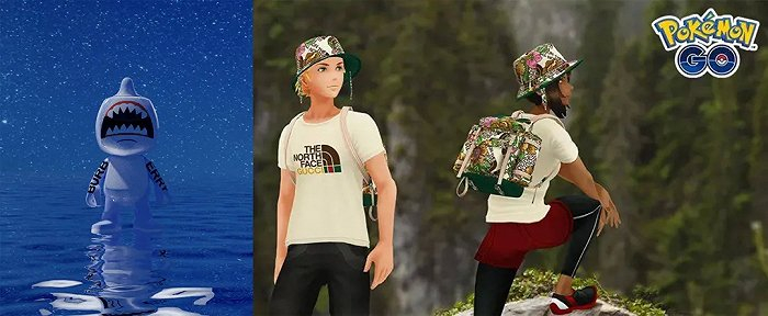 左图：Burberry的 NFT 虚拟公仔“Sharky B”