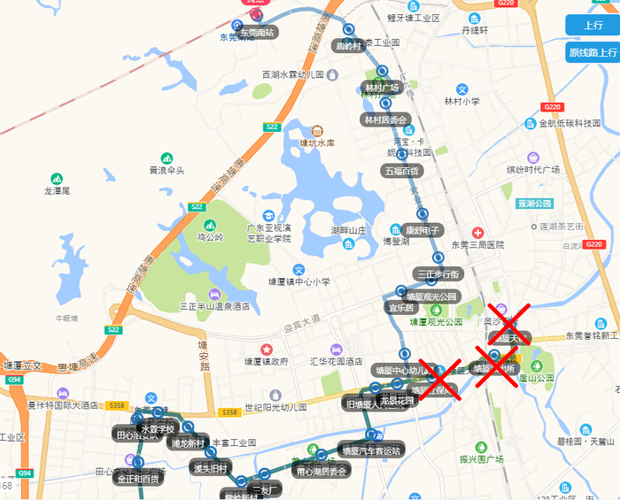 ▲M188线调整路段示意图