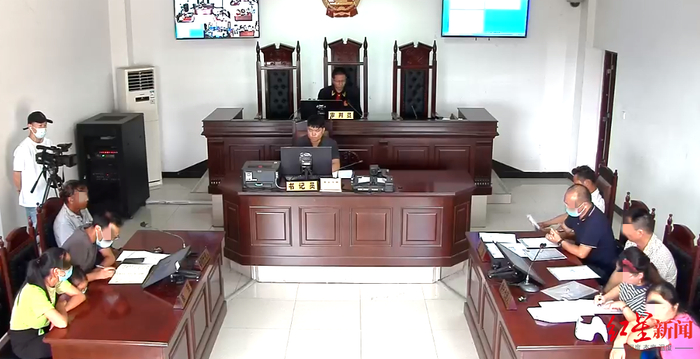 ▲庭审现场
