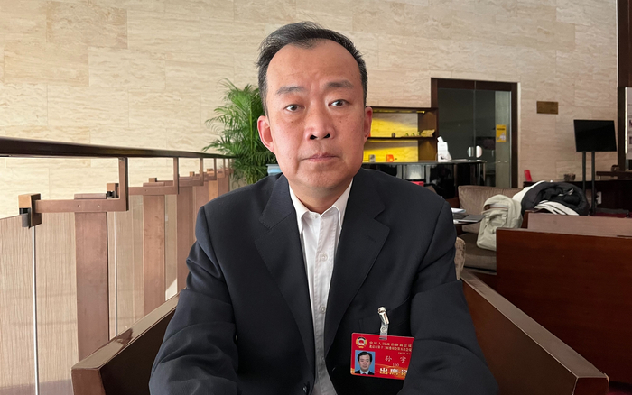 来自工会界别的市政协委员、北京市服务工会主席孙宇。新京报记者&nbsp;马瑾倩&nbsp;摄