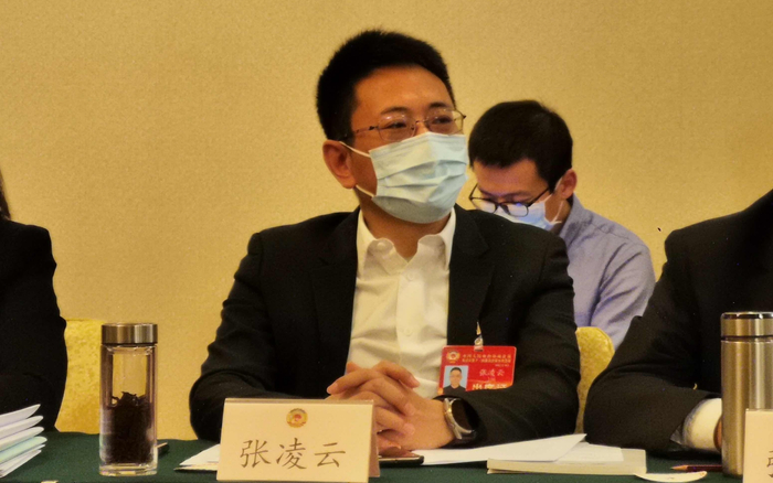 来自科技界别的市政协委员、掌阅科技创始人张凌云。新京报记者&nbsp;马瑾倩&nbsp;摄