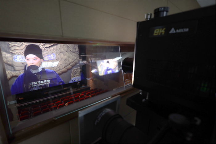 8K电影《捉放曹》放映现场。澎湃新闻记者 薛松 图