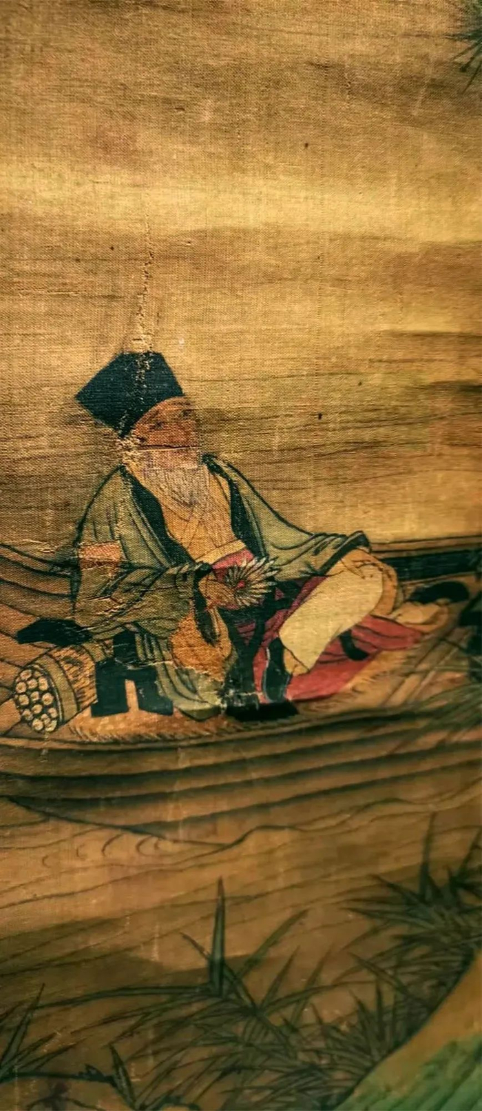 元代 佚名 扁舟傲睨图（局部）