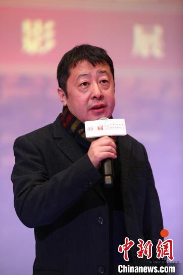 平遥电影展创始人贾樟柯在2022“平遥电影展在北京”开幕活动上致辞。　主办方供图
