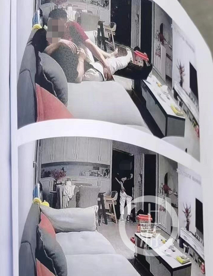 　▲举报信中附带的家中监控截图。图片来源/举报信