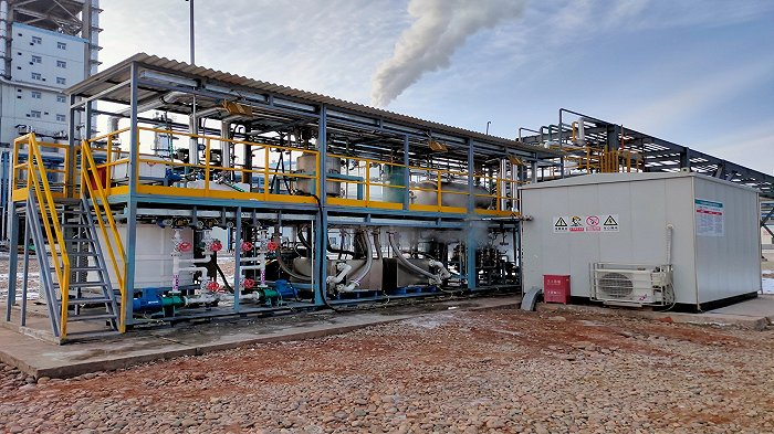 碳能科技与内蒙古伊泰集团合作的国际首台套二氧化碳电解制合成气项目。图片由受访者提供