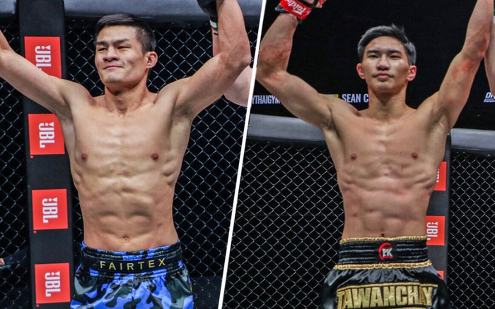 作为两位传奇拳王的接班人萨马佩奇（左）与达万猜的较量值得期待。主办方供图