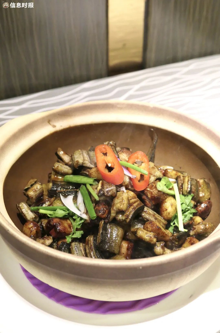 新泰乐巧手黄鳝煲。信息时报记者 徐敏 摄