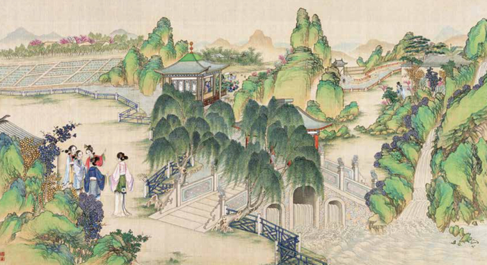 宝钗扑蝶巧给自己解围