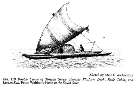 欧洲人描绘的卡里亚独木舟