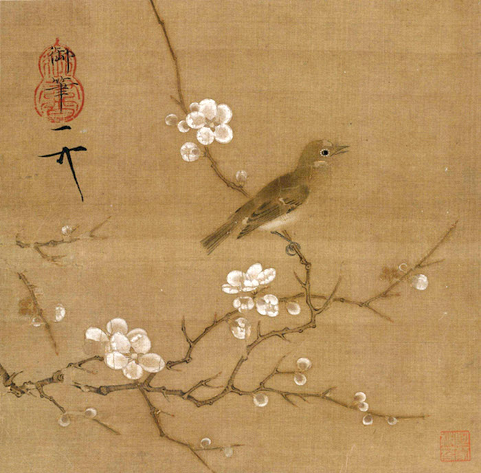 北宋 赵佶《梅花绣眼图》