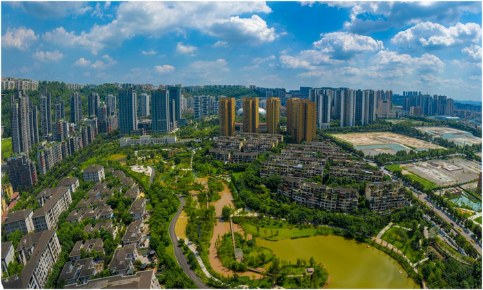 城市公园-渝北区沐仙湖湿地公园 市住房城乡建委住建供图