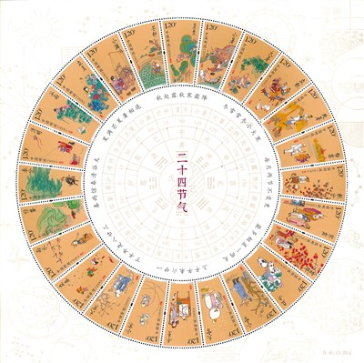 《二十四节气》特种邮票 资料图片