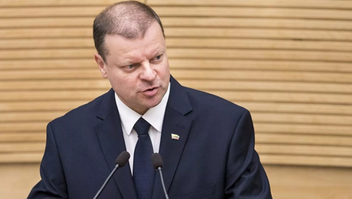 立陶宛前总理斯克维尔内利斯 图源美联社