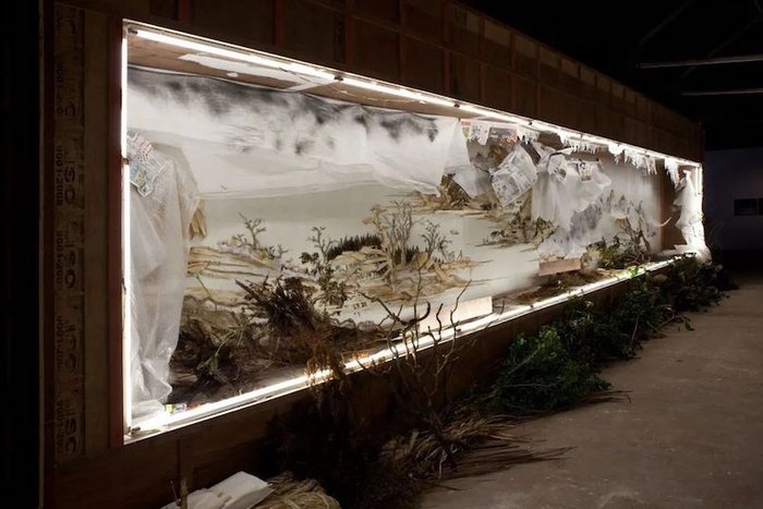 徐冰，《背后的故事：溪山无尽图》