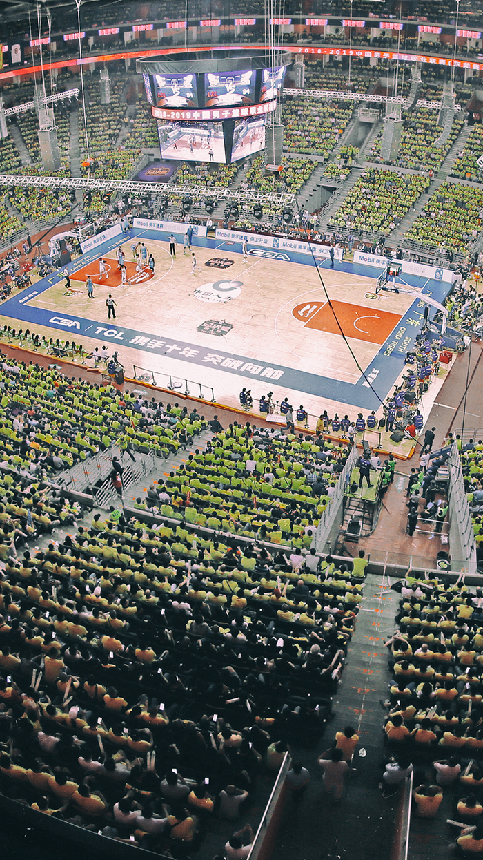 CBA总决赛在东莞篮球中心