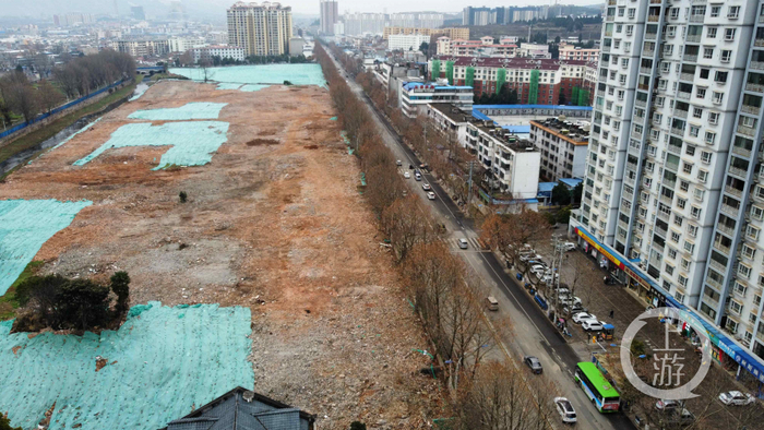 ▲位于宣威市核心地段的棚改区域航拍图。图片来源/受访者供图