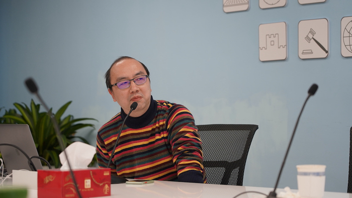 btr在“澎湃下午茶”现场。刘懿琛 图