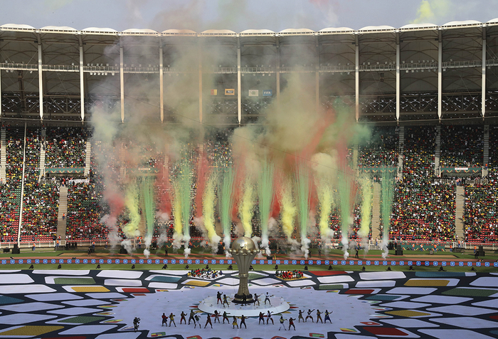 当地时间1月9日，非洲杯开幕式在喀麦隆首都雅温得举行。&nbsp; 本文图片均来自人民视觉（除署名外）