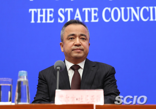 艾尔肯·吐尼亚孜 资料图 来源：国新网