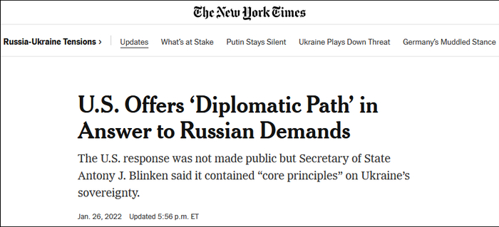 RT、《纽约时报》报道截图