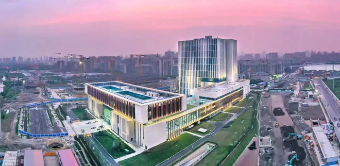  位于浦东白杨路636号（临）的上海市档案馆新馆。