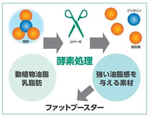 酶处理法增加脂肪风味。图片来源：长冈香料官网