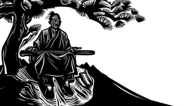 大南坡版“竹林七贤”木刻作品