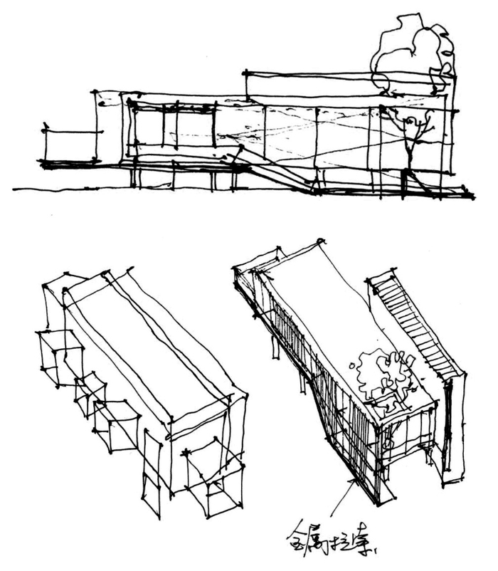 西十冬奥广场咖啡厅手稿©筑境设计