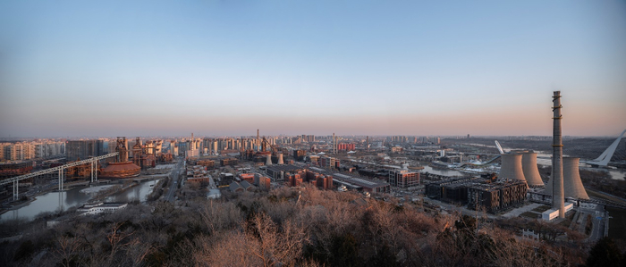 园区北区东向鸟瞰全景©陈鹤