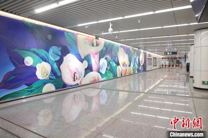 京港地铁14号线菜户营站。　京港地铁供图