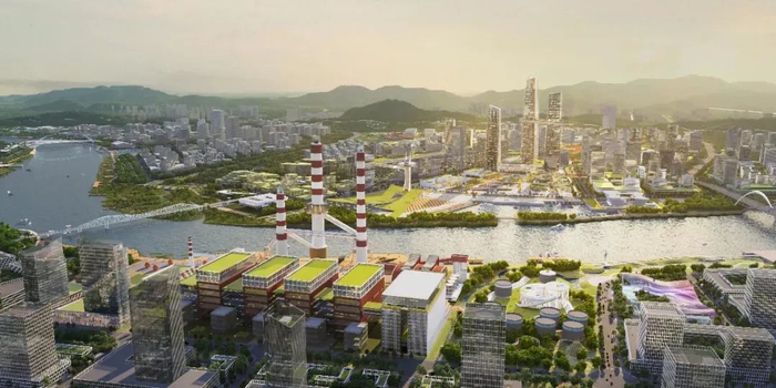 甬江两岸核心区地标效果图