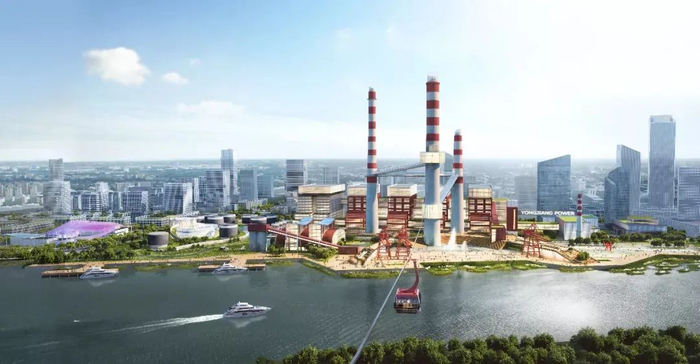 镇海电厂改造效果图