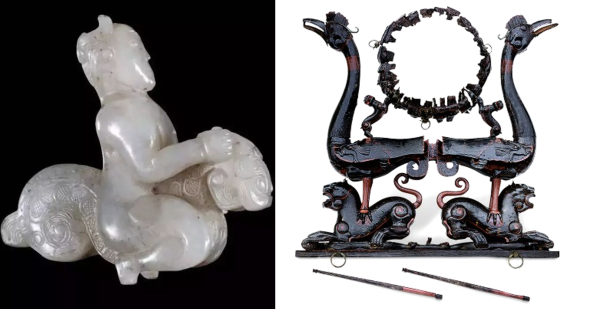 图4：东周时期以虎为坐骑升天的形象