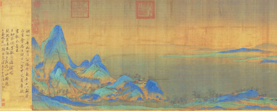 北宋《千里江山图》（局部）