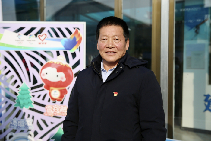 火炬手徐建喜。新京报记者 郑新恰 摄