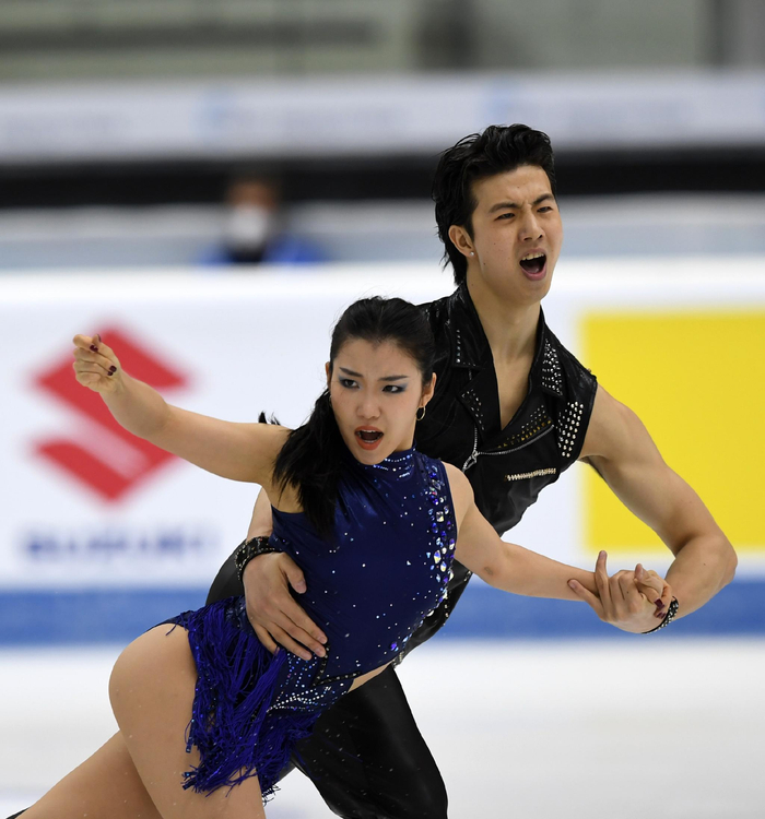 冰舞方面，王诗玥/柳鑫宇进步明显。资料图/新华社
