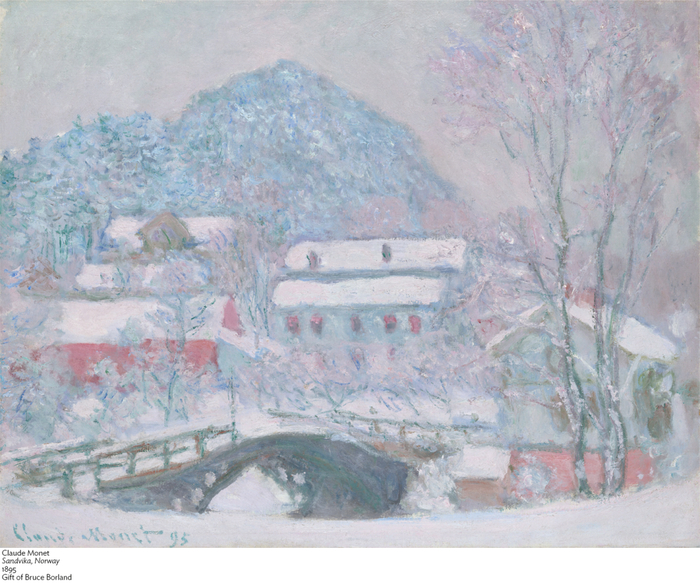 克劳德·莫奈，《桑维卡，挪威》，1895年，芝加哥艺术博物馆