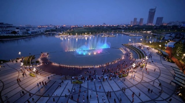 青浦区上善广场 图片来源：青浦区政府官网